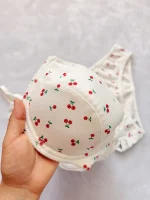 ست سوتین و شورت طرح گیلاسی در رنگ‌های مختلف